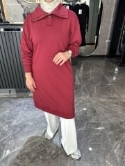 İKİ İP PAMUKLU YAKALI SWEATSHİRT