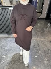 İKİ İP FİYONK DETAY PAMUKLU SWEATSHİRT