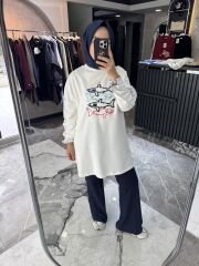 BALIK DESEN SWEATSHİRT