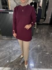 GOLD DÜĞME DETAY SWEAT