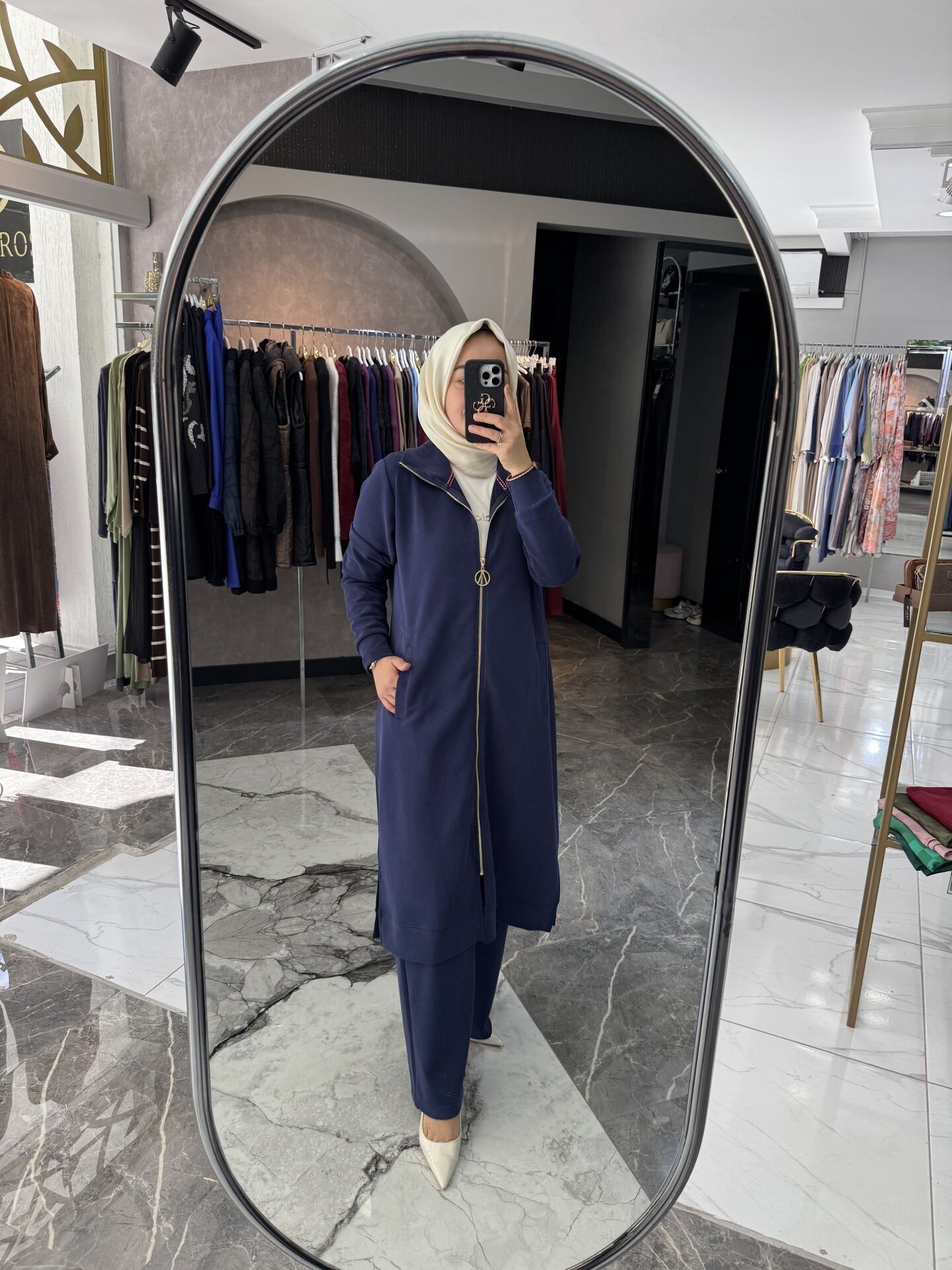 OYSHO UZUN KAP VE PANTOLON TAKIM