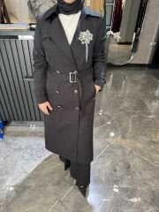 OTTO TAŞ AKSESUARLI KLASİK TRENÇ