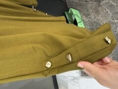 Eteği Düğmeli İpek Penye Tunik