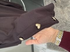 Eteği Düğmeli İpek Penye Tunik