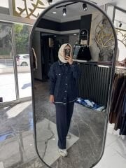 ZİNCİR DETAY KOT CEKET