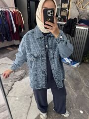 İTHAL DESEN KOT CEKET