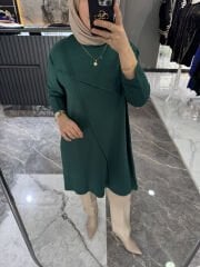 Büyük Beden İpek Penye Tunik