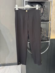 Düğmeli Krep Pantolon