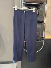 Düğmeli Krep Pantolon