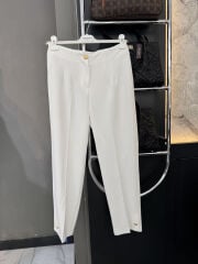Düğmeli Krep Pantolon