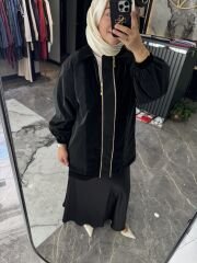 ÇİFT FERMUAR DETAYLI REFLEKTÖR KISA MONT