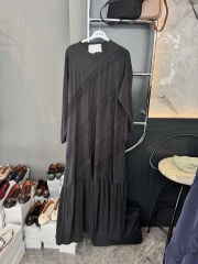 Pike kumaş Fırfırlı Elbise