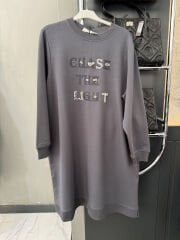 Büyük Beden İşlemeli Sweat