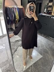 OMUZU DÜĞMELİ İPEK PENYE