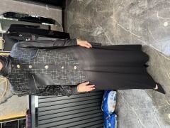 Mihriban Çağlı Gold düğmeli Elbise