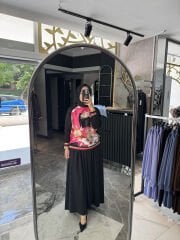 Çiçek Desenli Etekli Takım