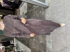 İpek Kupra Katlı Elbise