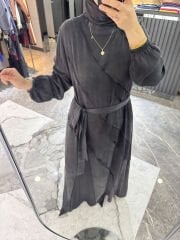 İpek Kupra Katlı Elbise