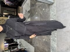 İpek Kupra Katlı Elbise