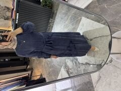 İpek Kupra Desenli Elbise