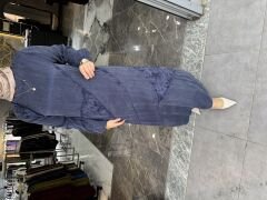 İpek Kupra Desenli Elbise