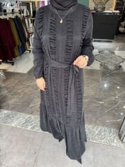 İpek Kupra Büzgü Model Elbise