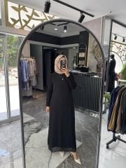 ÖNÜ ARKASI FULL ŞİFON PAMUK PENYE ELBİSE