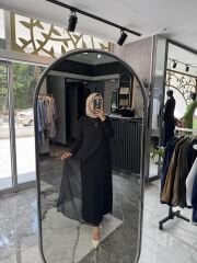 ÖNÜ ARKASI FULL ŞİFON PAMUK PENYE ELBİSE