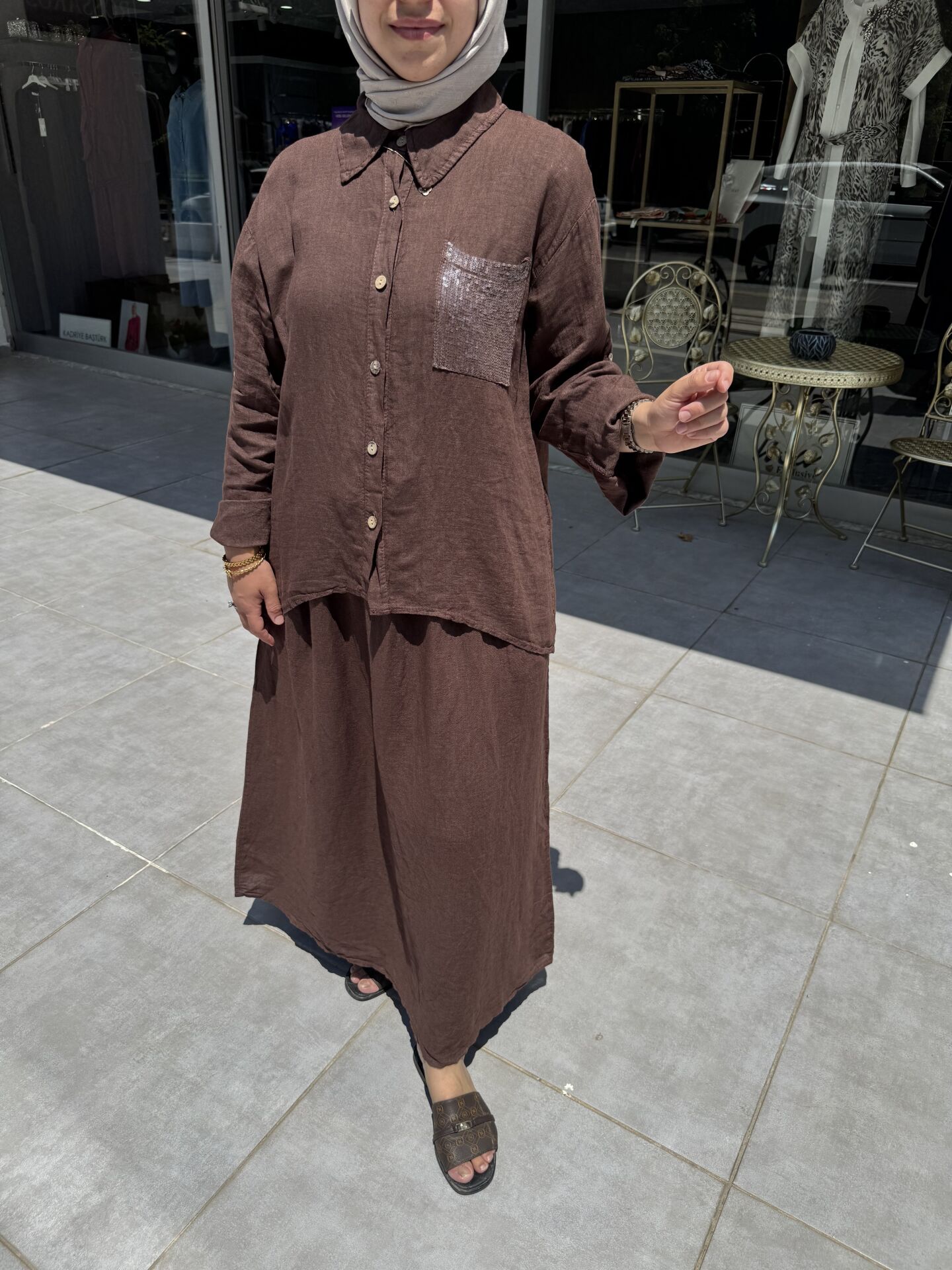 İTHAL KETEN ETEKLİ TAKIM