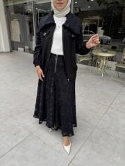 ETRUCCİ YAKMA KUMAŞ DETAY ETEKLİ TAKIM