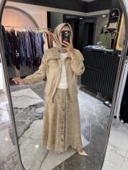 ETRUCCİ YAKMA KUMAŞ DETAY ETEKLİ TAKIM