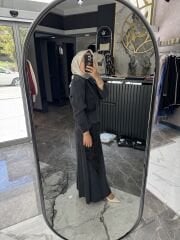 İPEK KUPRA DESENLİ ETEKLİ TAKIM