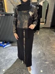 MİHRİBAN ÇAĞLI YAKMA DESEN ETEKLİ TAKIM