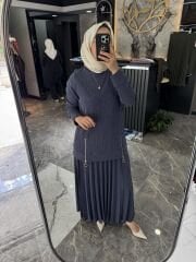 ÖRME TRİKO ETEKLİ TAKIM