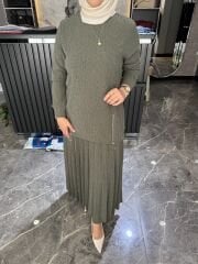 ÖRME TRİKO ETEKLİ TAKIM