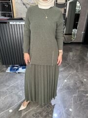 ÖRME TRİKO ETEKLİ TAKIM