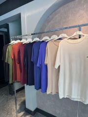 İnce kristal penye tshirt