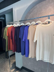 İnce kristal penye tshirt