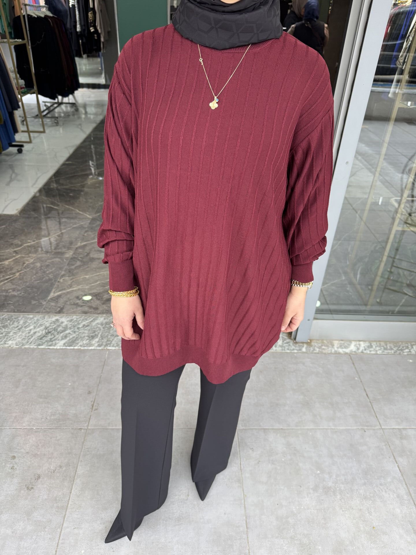 Soğuk İp Merserize Fitilli Tunik