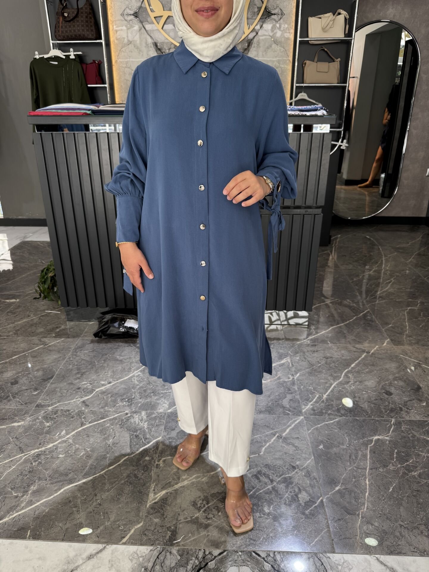 PAMUK KUPRA 100CM TUNİK