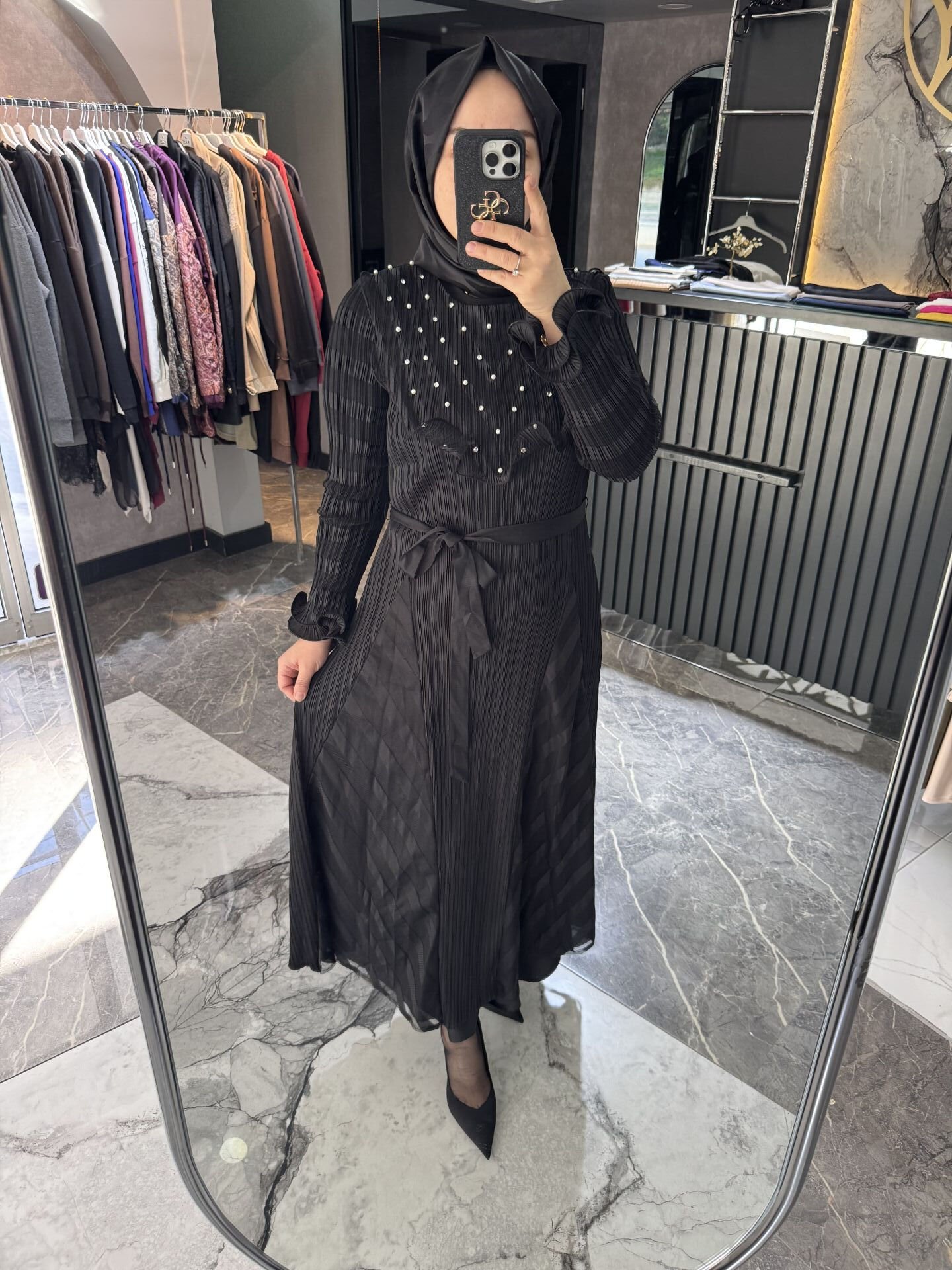 İthal İncili Elbise