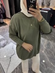 OMUZU ZIMBALI İNCE MERSERİZE TUNİK