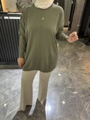 OMUZU ZIMBALI İNCE MERSERİZE TUNİK