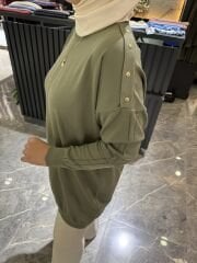 OMUZU ZIMBALI İNCE MERSERİZE TUNİK