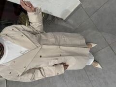 İNCE ASTARLI ÇİFT DÜĞMELİ TRENÇ