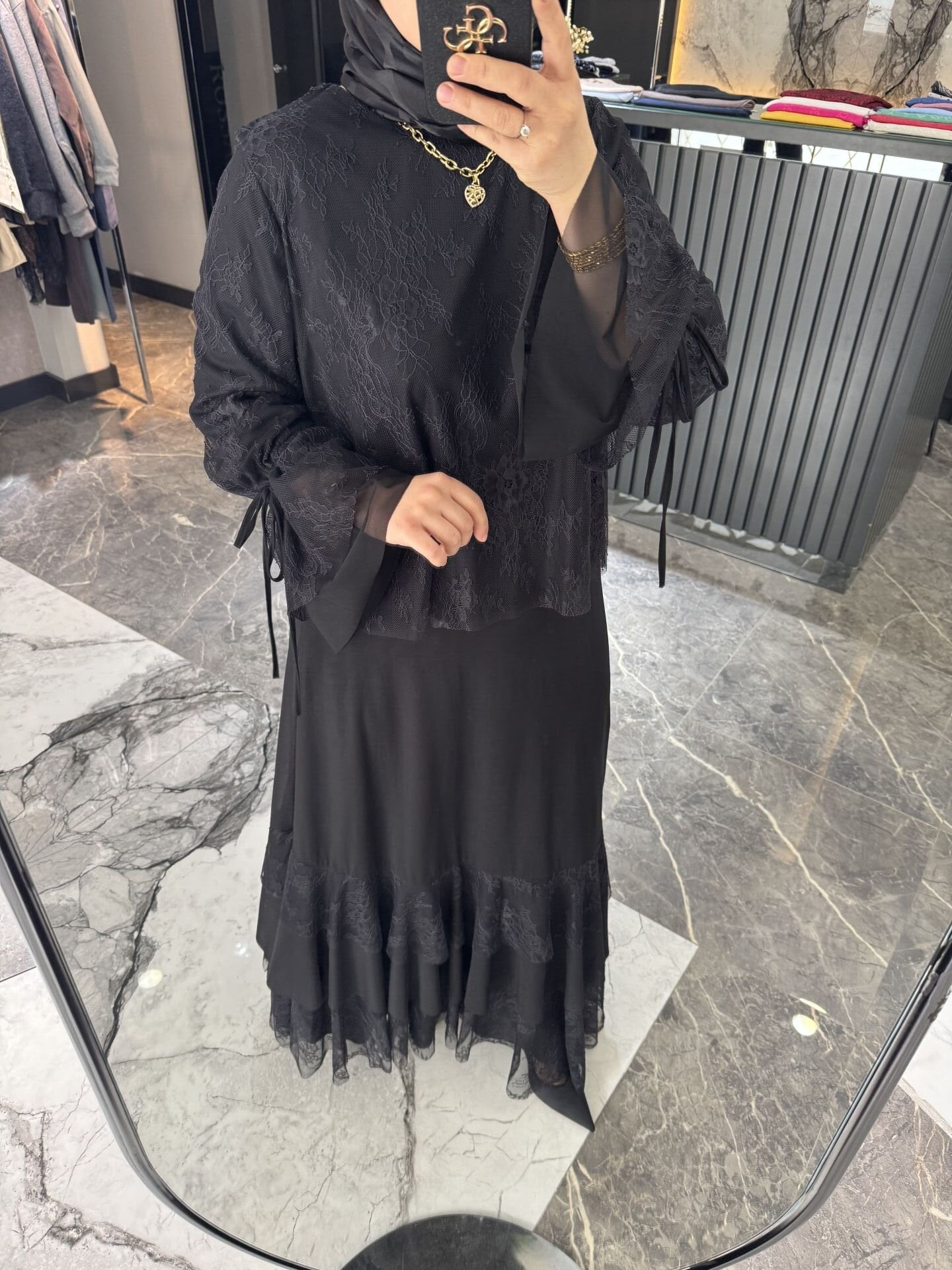 Fransız Dantel Etekli Takım