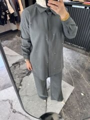 Pamuk Kupra Pantolonlu Takım