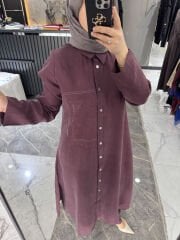 %100 Doğal Lyocel Mürdüm Takım