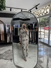 İTHAL KETEN DESENLİ PANTOLON TAKIM