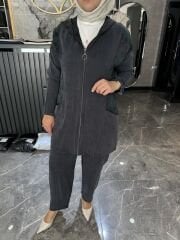 İPEK KUPRA DESENLİ FERMUAR KAP 2 Lİ TAKIM